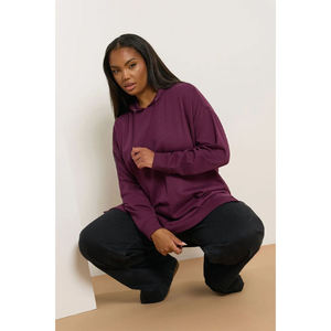 Vente en gros de sweats à capuche en flanelle sherpa surdimensionnés, doux et chauds, avec logo personnalisé, pour femmes - Product Image 3