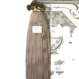 Venta al por mayor de doble dibujado pre-unido queratina italiana I Tip Flat Tip Nail U Tip Extensiones de cabello Extensión de cabello humano - Product Image 1