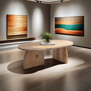 Mesa de centro de madera de mango de lujo para decoración del hogar - Product Image 3