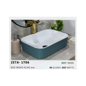 Modern Luxury <b>Matte</b> White Ceramic <b>Table</b> Top Wash Basin Countertop Vessel Sink for Hotel Home Bathroom Vanity Decor - Product Image 4