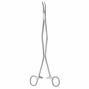 BRIDGE Deep Surgery Forceps Serrated Curved Double-Action <b>Box</b> <b>Locks</b> Overall Length 18in 45.7cm ZETOMEDPRO - Product Image 1