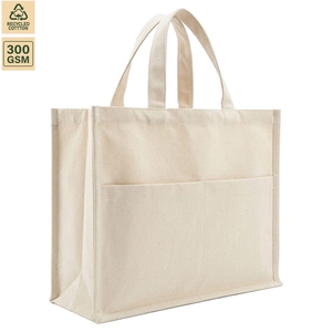 <b>10</b> Ounce Cotton Canvas Promotional Shopping Tote Bag Promotional Shopping 40x36x16 cm Custom Logo Wholesale OEM Model SS441-PL - Product Image 1