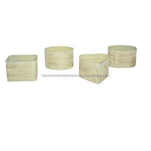 Lot de 2 jardinières de fleurs en métal de luxe les plus vendues pour les accessoires de pot floral décoratif de jardin de restaurant - Product Image 3