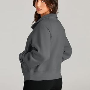 Sudadera de Forro Polar Personalizada con Bordado, Estilo Boutique, con Media Cremallera, para Hermandades, Vida Griega, Gimnasio, Fitness, Escuela, Varsity - Product Image 2