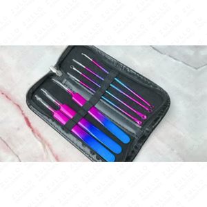 ชุดเครื่องมือกำจัดสิวเสี้ยนสแตนเลสแบบมืออาชีพ 10 ชิ้น สำหรับกำจัดสิวอักเสบ สิวหัวดำ และสิวอุดตัน พร้อมฉลากสั่งทำ - Product Image 4