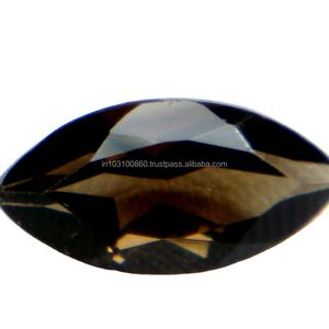 Precio de fábrica Venta 100% Piedra natural Cuarzo ahumado Forma de marquesa Corte facetado Piedras preciosas sueltas de excelente calidad para uso en joyería - Product Image 6