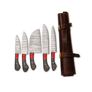 Ensemble de couteaux de cuisine en acier damas à 67 couches, fabriqués à la main, de qualité supérieure, tranchants et durables, fabricant OEM - Product Image 1