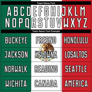 Uniforme de Fútbol con Diseño de Sublimación de la Bandera Mexicana, Conjunto Completo que Incluye Camisetas, Pantalones Cortos, Nombre y Marca del Equipo para Partidos de Club - Product Image 4