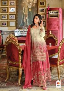 Salwar Kameez élégant en chinon imprimé numériquement avec broderies riches, tenue ethnique traditionnelle idéale pour les mariages et les occasions festives - Product Image 2