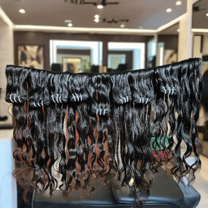 100% cheveux bruts meilleure qualité vente chaude bien pas cher de Smv cheveux Inde Remy vierge cheveux non transformés tissage - Product Image 1