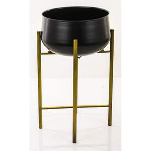 Maceta Moderna de Metal Dorado con Soporte de Trípode, Maceta Decorativa de Lujo para Interiores, para Hogar, Jardín, Boda, Decoración de Escritorio - Product Image 4