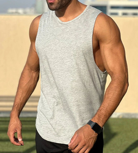Débardeur de sport sans couture pour homme, imprimé, respirant, écologique, séchage rapide, avec logo frontal, taille US - Product Image 1