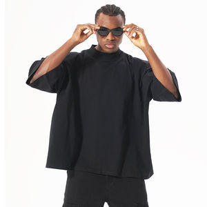 Fournisseur de t-shirts surdimensionnés de haute qualité, t-shirt pour homme surdimensionné personnalisé avec logo imprimé en relief, style streetwear hipster - Product Image 2