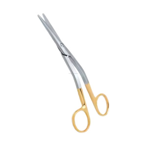 กรรไกรผ่าตัด Fomon Dorsal ขนาด 14 ซม. ด้ามจับแบบงอ ใบมีดตรง ผลิตจากเหล็กกล้าไร้สนิมคุณภาพสูง จำหน่ายส่งเครื่องมือผ่าตัด - Product Image 1