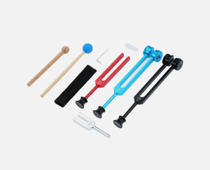 Diapasons bleus 128 Hz avec marteau en silicone pour la thérapie sonore musicale - Product Image 5