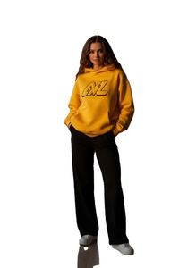 Custom 500GSM Puff Print Hoodie Oversized Boxy Heavyweight Fleece Men Pullover Drop Shoulder Blank Sweatshirt OEM Wholesale - Product Image 3