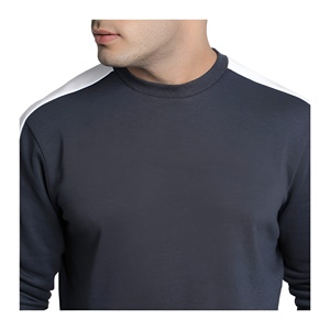 เสื้อสเวตเชิ้ตคอกลมโอเวอร์ไซส์คุณภาพสูงสำหรับผู้ชาย พิมพ์โลโก้ได้ตามต้องการ ผ้าฝ้ายฟลีซ สไตล์ลำลอง สตรีทแวร์ รับผลิตแบบ OEM - Product Image 5