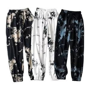 Pantalones Deportivos de Moda Ecológicos con Estampado Tie-Dye Personalizables para Mujer, Ropa Urbana Cómoda con Cintura Ajustable con Cordón - Product Image 1