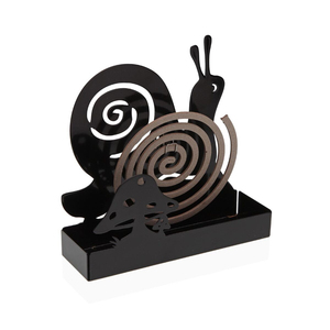 Modern Black Metal Coil Incense <b>Holder</b> With Spiral Design For Aromatherapy Use Coil Burner Handmade On Sale - Product Image 2
