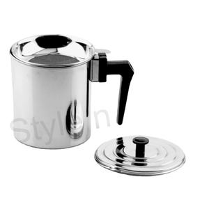 Olla de aceite con cubierta, dispensador de aceite de cocina, olla de aceite doméstica, utensilios de cocina de vidrio de acero inoxidable - Product Image 1