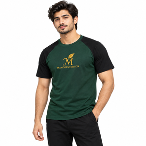 Camiseta de Hombre al por Mayor, Duradera, 100% Algodón, Cuello Redondo, Manga Corta, Costuras Resistentes, Diseño Elegante, Transpirable, Corte Holgado, Flexible - Product Image 1