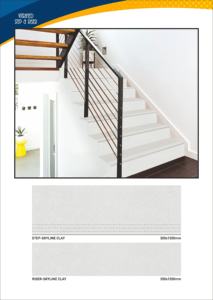 กระเบื้องปูพื้นแบบเต็มแผ่นขนาด 1200x300 มม. และ 1200x200 มม. - สีเบจด้านกันลื่นสำหรับบันได ผลิตจากโรงงานโดยตรง - Product Image 2