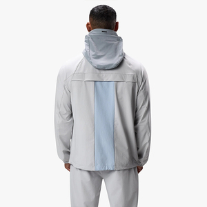 Chaqueta Cortavientos con Capucha para Hombre, Ligera, con Cierre Completo, Transpirable, de Secado Rápido, con Bloques de Color, Chaqueta Deportiva Personalizada de Poliéster para Hombre - Product Image 2