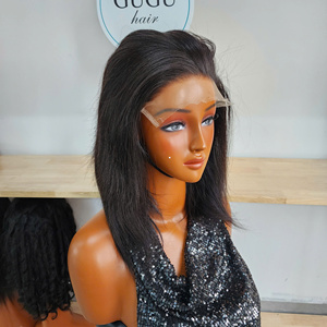 Gugu Hair Vietnam <b>Bob</b> <b>wigs</b> Natural Straight 10 inches Virgin Vietnamese Hair <b>Wig</b> for Women Glueless Lace 5x5 Closure - Product Image 2