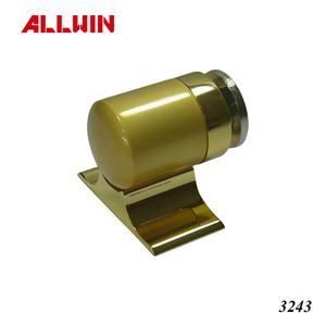 Butée de porte cylindrique convexe murale de style moderne en acier inoxydable moulé sous pression 16x34mm pour usage hôtelier - Product Image 6