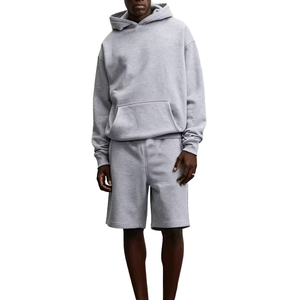 Ensemble sweat à capuche et short surdimensionné pour homme de haute qualité 100% coton / polyester décontracté à manches longues durable vente en gros à bas prix - Product Image 1