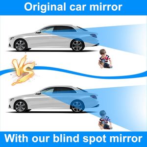 4 Specchietti Convessi Rotondi in Vetro HD Senza Cornice, Autoadesivi per Punti Ciechi di Auto, SUV e Camion - Product Image 6