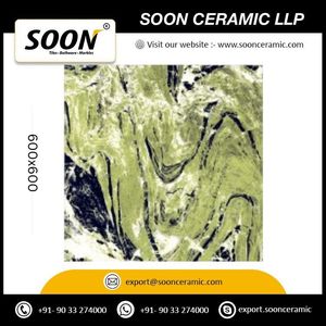 Mármol Pulido Brillante Inferno Lime, Porcelana Sólida de 8.5mm de Grosor, Baja Absorción de Agua, Resistente al Desgaste, Azulejos para Piso y Pared de 600x600mm - Product Image 5