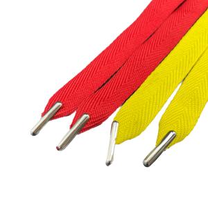 Cuerda Plana de Poliéster con Diseño Espigado en Negro y Colores, de 1.8 cm de Ancho, con Punta Metálica para Asa de Bolsa de Compras DONG CHANG TC101 - Product Image 1