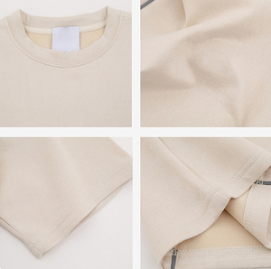 Camiseta de punto extragrande para hombre, manga corta, cuello redondo, color sólido, estilo casual minimalista para streetwear - Product Image 6