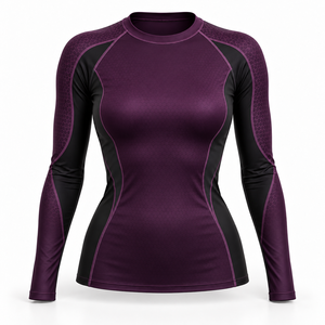 Sublimated <b>Women</b> Rash Guard Lightweight Slim Fit Wholesale Activewear Top Breathable <b>Women</b> Rash Guards OEM - Product Image 4