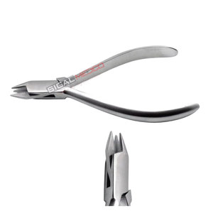 Pince Aderer dentaire à trois mâchoires pour la pliage manuel des fils orthodontiques, en acier inoxydable allemand, outils de laboratoire orthodontiques - Product Image 2