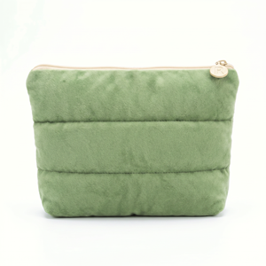 Bolso de Mano Cosmético Acolchado de Poliéster con Cierre de Cremallera, Logotipo y Color Personalizables - Product Image 5