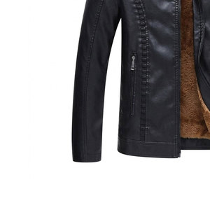 Windproof Regular Sleeve Length <b>Men</b> <b>Leather</b> <b>Jackets</b> Factory Direct Sale OEM Manufactured <b>Men</b> <b>Leather</b> <b>Jackets</b> - Product Image 6