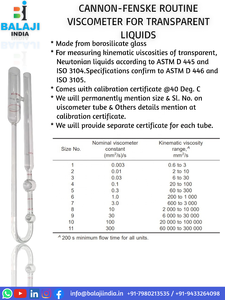 OEM hỗ trợ tùy chỉnh phòng thí nghiệm mao mạch bị đo độ nhớt cao cấp thiết bị kiểm tra cho độ nhớt xác định Borosilicate - Product Image 2