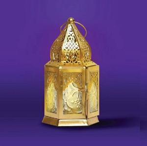 Farol de Vela Dorado de Diseño Atractivo, Estilo Marroquí Negro de Lujo, Decoración Moderna para el Hogar - Product Image 3