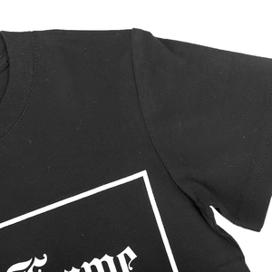 เสื้อยืดแขนสั้นสีดำสำหรับผู้ชาย Bully Game ทรงปกติ คอกลม พิมพ์ลายตัวอักษร สไตล์ลำลอง ผ้าเจอร์ซีย์คอตตอน 100% - Product Image 4