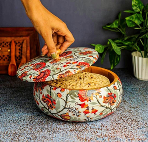 Caja de Almacenamiento de Alimentos y Chapati de Madera Esmaltada de Buena Calidad con Acabado Brillante, Producto en Oferta de la Mejor Calidad y Más Vendido - Product Image 5
