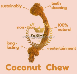 Corde Coco Husk corde jouet en fibre de coco naturelle prix bon marché emballage en vrac d'usine en gros origine du Vietnam - Product Image 4