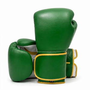 Gants de boxe en cuir de vachette de haute qualité, personnalisables avec logo OEM, à lacets, pour l'entraînement de arts martiaux, vente en gros - Product Image 5