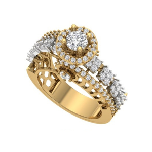 Luxury Lab Grown Diamond <b>Ring</b> Gold East-West Bezel <b>Set</b> Oval Cut Engagement <b>Rings</b> for <b>Women</b> Jewelry - Product Image 1