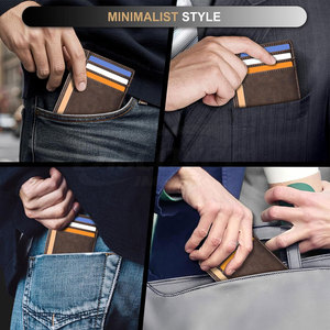 Tarjetero de Cuero Genuino de Nuevo Diseño para Hombre, Tarjetero de Cuero Más Vendido del Fabricante - Product Image 5