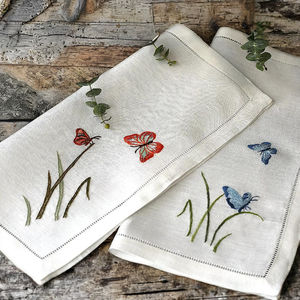 Serviette en lin Wildgrass & Wings - Serviette de table en lin 100% naturel de qualité supérieure pour la salle à manger, les mariages, les hôtels, les restaurants et la décoration de la maison - Product Image 4