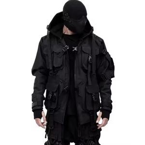 <b>men</b> techwear <b>jacket</b> with comfortable fit and functional features for casual wear <b>mens</b> techwear <b>jacket</b> with <b>lightweight</b> build - Product Image 3