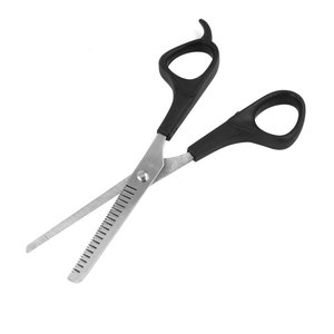 Tijeras de Corte de Pelo Profesionales de Acero Inoxidable de 6.5 Pulgadas con Punta Cerrada y 32 Dientes, para Diestros, Ligeras, con Mango de Acero Inoxidable - Product Image 5