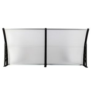 Copertura Antipioggia per Porte e Finestre, Supporto Nero per Grondaie 200 X 100 cm, Uso Domestico HT 99972412 - Product Image 4